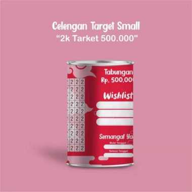 Celengan Target Permanen/Buka Tutup Bahan Papertube 2K Target 500K Permanen