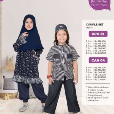 KEKE ANAK COUPLE - KOKO ANAK KPH 01 & GAMIS ANAK KEKE GAH 04 Multicolor