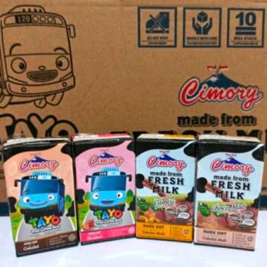 Cimory Susu UHT Fresh Milk 125ml 1 dus Stroberi