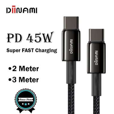 Kabel Data / Type-C ke Type-C / USB-C to USB-C / 45W Fast charging / 2 meter & 3 meter 2M