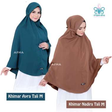 AFNA Khimar Ayra Nadira Tali size M - Jilbab Hijab Kerudung Khimar Syari instant Pet Antem Non Pet P