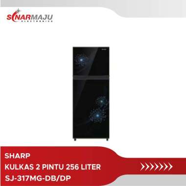 Kulkas 2 Pintu Sharp 256 Liter SJ-317MG-DB/DP / SJ-317MG / SJ 317MG