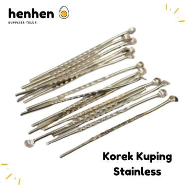 KOREK KUPING BESI STAINLESS Alat Pembersih Kuping