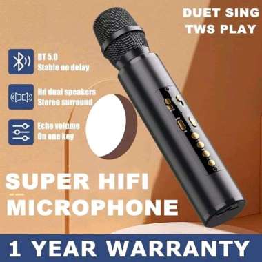 Mic K5 Wireless Bluetooh Speaker Mic Karaoke Portable Sound Stereo