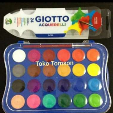 Cat Air Untuk Anak Giotto Acquerelli Mini 24 Warna Multicolor
