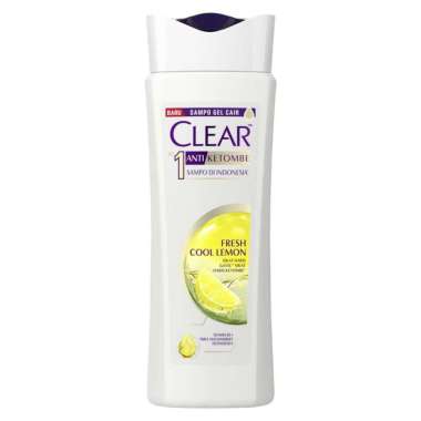 CLEAR SHAMPOO Anti Dandruff LEMON FRESH Shampoo Anti Ketombe Untuk Rambut Berminyak 160ML