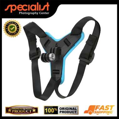 Helmet Fix Chin Holder Mounting Dagu Helm For Action Cam biru