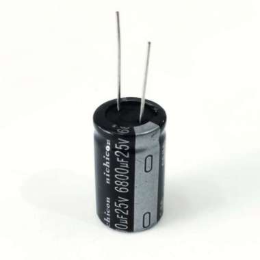 Kapasitor Elco 6800uf - 25v 6800uf25v 6800uf/25v Capacitor Hitam