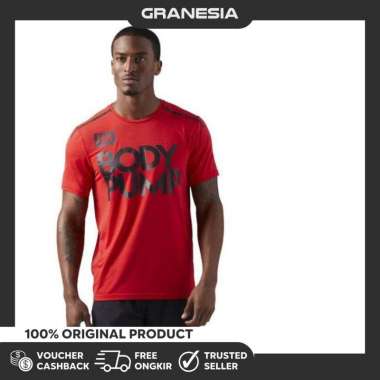 Reebok Les Mills Body Pump Men Tee CD6172|Baju Olahraga Pria