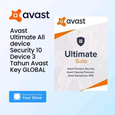 Avast Ultimate Security Premium (support semua device) 1,2,3 device 3 Years Avast Key Global 1 devic