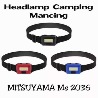 Senter Kepala LED Cob Mitsuyama 2036 Headlamp Senter Camping