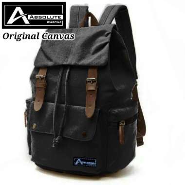 Laorigin Tas Sekolah Ransel Backpack Cowok Cewek SMP SMA SMU Kuliah Murah Kent Kent kanvas Murmer TA