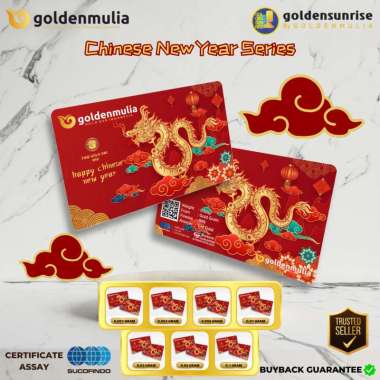 GOLDEN MULIA Logam Mulia Gift Series Chinese New Year 0.001 gr - 0.1 gr 0.005 gram