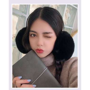 GM EARMUFF WINTER MUSIM DINGIN Hitam