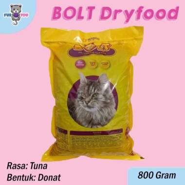 Bolt Dryfood Makanan Kering untuk Kucing Tuna Donat