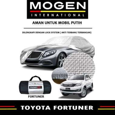 Cover Mobil / Sarung Mobil FORTUNER Merk FUSION R / Cover Mobil Putih Fusion R