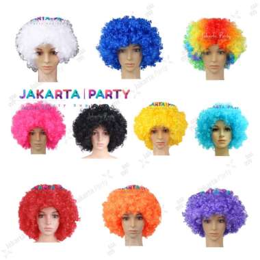 Wig Kribo / Wig Keriting / Rambut / Wig Party / Wig Rambut Multivariasi