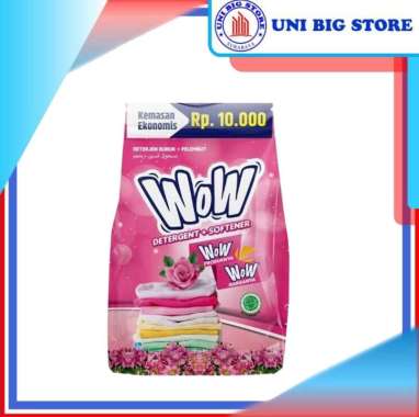 WOW Sabun Deterjen Bubuk Fresh Pink 500 gr Powder Cuci Baju Detergen