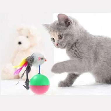 Mainan Kucing Bola Goyang Bola Tikus Goyang Mainan Anak Kucing