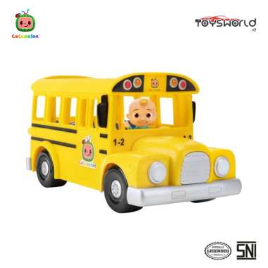 Cocomelon Feature Vehicle Yellow School Bus - Mainan Anak