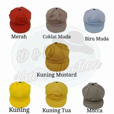 Topi Bayi Anak Balita Apollo Bahan Kaos Topi Pet Anak Newsboy
