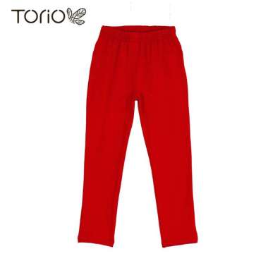 TORIO Basic Red Legging (6-12 Tahun) - Legging Anak Perempuan 6-7 tahun