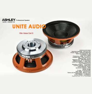 Promo Terbatas !!!!! Komponen Speaker Ashley Orange 155 Speaker 15 Inch Ashley Orange155 Multicolor