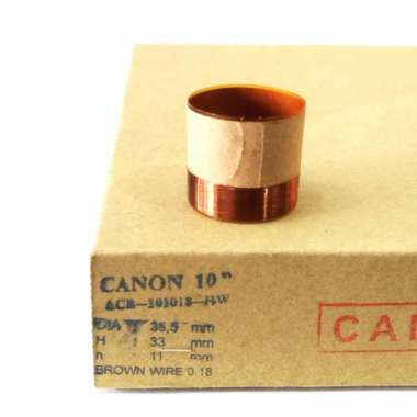 Spool Loudspeaker 10inch Canon Capton Coklat