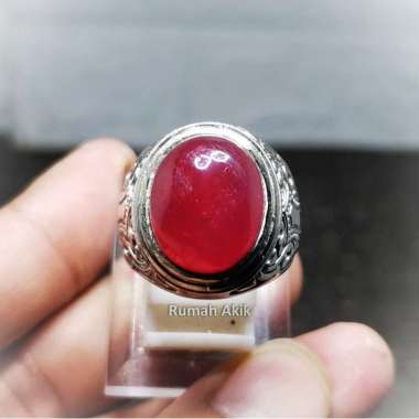Batu Akik Rubi Merah Delima Original