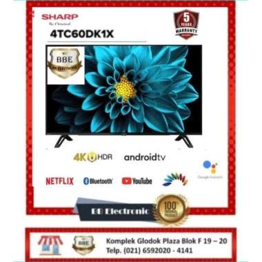 SHARP LED TV ANDROID 60 Inch 4T-C60DK1X Multicolor