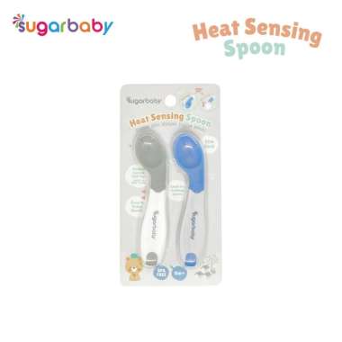 Sugar Baby Heat Sensing Spoon/Peralatan Makan Bayi/Alat Makan Bayi Blue