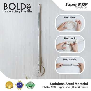 BOLDe Tongkat Pel Lantai / Handle sets Super MOP for All Type Green