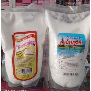 masker rambut / hair mask pompia amiglen 1kg Coklat