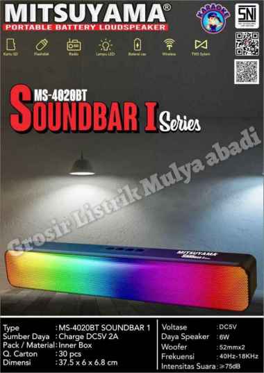 Mitsuyama Speaker Bluetooth Soundbar I Series