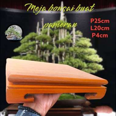 meja bonsai pameran classic natural Small