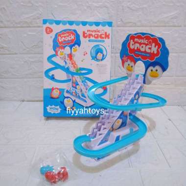 Mainan Joly Pinguin Music Track - Mainan Track Seluncuran Pinguin