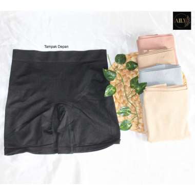 Aily A55 Celana Dalam Model Boxer Celana Inner Short Wanita Rajut (1 pcs) Coklat Muda