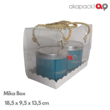 BOX MIKA HAMPERS | KEMASAN HAMPERS TOPLES JAR 800 ISI 2 TOPLES