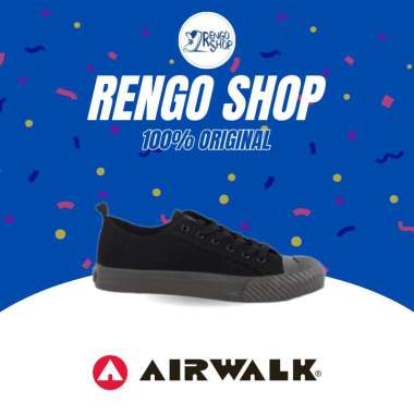 [Ori] Sepatu Pria Airwalk Rodnie Black Grey 42