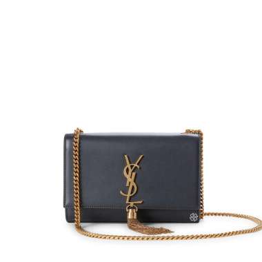 Saint Laurent YSL Kate WOC with Tassel in Dark Grey