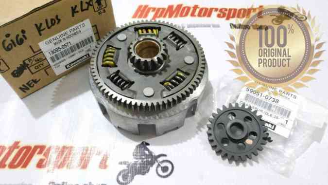 RUMAH KOPLING KOMPLIT GIGI PENGHANTAR KLX 150 ORIGINAL