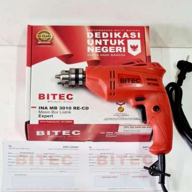 Mesin Bor Listrik 10mm bolak balik INA MB 3010 RE CD BITEC