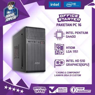 PC OFFICE STARTER 16 | PENTIUM G4400 | ADMIN | SCHOOL 1TB - 8GB