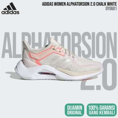 adidas Alphatorsion 2.0 [GY0601] Chalk White Women Original BNIB RESMI - Sepatu Lari Wanita 4.5