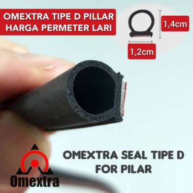 Karet Pilar Mobil Omextra Sealing Pillar Strip Karet Pilar pintu mobil TIPE D