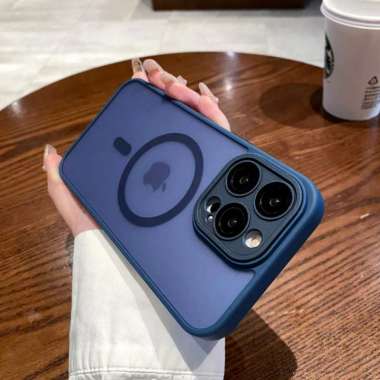 CASING IPHONE 15 PLUS CASE IPHONE 15 PLUS TRANSLUCENT MAGSAFE IP 15 PLUS Dark Blue