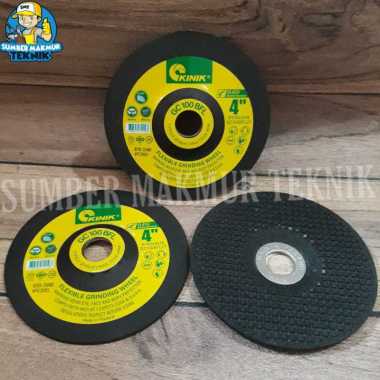 Batu Gerinda Gurinda Flexible Asah Kaca Batu Keramik GC100 GC 100 Kinik 4 inch