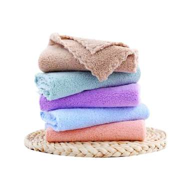 Paket 5 Pcs Kain Lap Microfiber 30x30 cm tebal 320 gsm