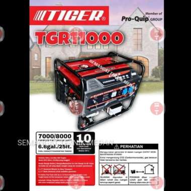 TGR 11000 MESIN GENSET GENERATOR BENSIN 8000 WATT TIGER TGR11000