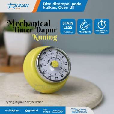 Timer Masak Mekanik - Timer Dapur Magnet - Oven Timer Mekanik Magnetic